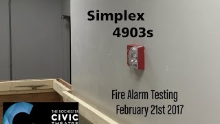 Rochester Civic Theater Fire Alarm Testing 22117 [upl. by Enier]