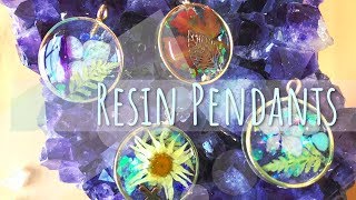 Resin Pendants  Hollow Bezels  Tutorial [upl. by Sidhu779]