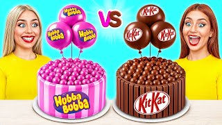 Bubble Gum vs Chocolate Food Challenge  Funny Food Challenges by Mega DO [upl. by Nosloc342]