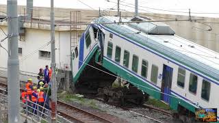 Treno schiantato nel deposito di Genova Brignole [upl. by Nrev218]