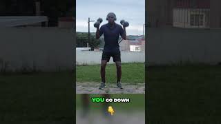 Master Thrusters Your Ultimate Dumbbell Workout Guide gym motivation fitness workout exercise [upl. by Enilegnave]