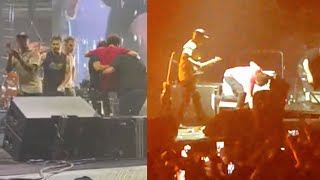 Rage Against The Machines Singer Carried Off Stage After Finishing Set [upl. by Geralda]