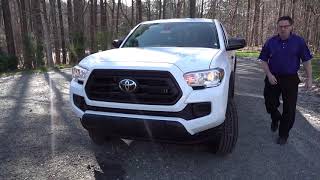 Review amp Test Drive of 2020 Tacoma SR 4cyl with SX Package [upl. by Malan597]