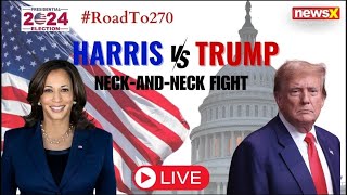 LIVE US Election 2024 Updates  Trump Vs Harris  Who is Ahead  Race For White House  NewsX [upl. by Gnivre189]