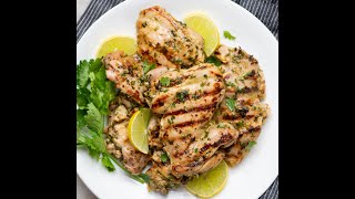 Grilled Cilantro Lime Chicken Thighs [upl. by Aramit]