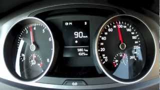 Volkswagen Golf 7 VII 2013 12 TSI acceleration 0  100 kmh 85 bhp [upl. by Eikceb]