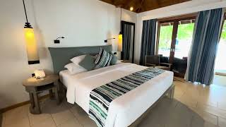 Adjoining Beach Villa Room Tour  Vilamendhoo Island ResortampSpa [upl. by Rosecan]