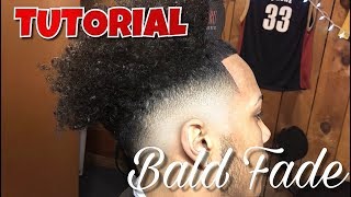 HAIRCUT TUTORIAL BALD FADE  CURLY TOP  HAIR FIBERS [upl. by Nnaylrebmik249]