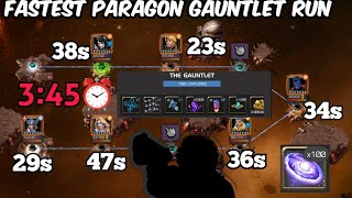 Fastest Paragon Gauntlet Run 345 ⏰️ without choice Node [upl. by Giarg]