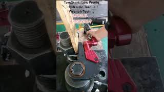 Hollow hydraulic torque wrench test torcstark madeinchina hydraulic tools wrench [upl. by Feliks]