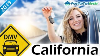 California CA DMV Driving Practice Test 2019 [upl. by Hatti]