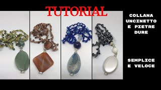 TUTORIAL COLLANA UNCINETTO CATENELLA [upl. by Forcier82]