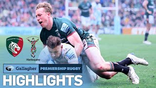 Leicester v Harlequins  HIGHLIGHTS  Red Card Drama In Tight Match  Gallagher Premiership 202223 [upl. by Hengel865]