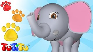 TuTiTu Animais 🐘 Elefante 🌻 Brincando e Aprendendo com Brinquedos 😍 [upl. by Llertnod]