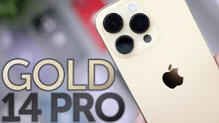 Gold iPhone 14 Pro Unboxing First Impressions amp Drop Test w CASETiFY Impact Case [upl. by Stiles]