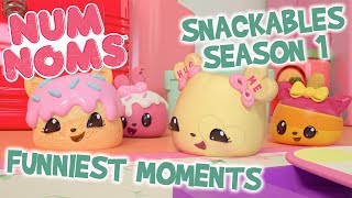 Season 1 Funniest Moments  Num Noms  Snackables Cartoon Compilation [upl. by Pizor843]