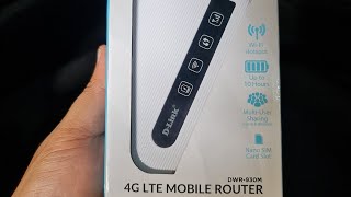 Tech VLOG DLink DWR930M 4G MiFi Pocket Router Quick Unboxing and Review works on all PH SIM [upl. by Renie]