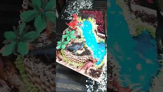 Epic Dinosaur Cake Mouthwatering Chocolate Indulgence [upl. by Gorlicki]