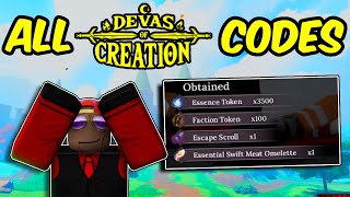 ALL CODES  Devas Of Creation [upl. by Taka]