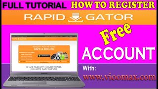 How to Create  Register Rapidgatornet Free Account [upl. by Bengt468]