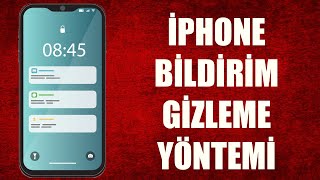 İPHONE EKRANDA MESAJ İÇERİĞİ GÖRÜNMESİN BİLDİRİM GİZLEME [upl. by Chelton785]