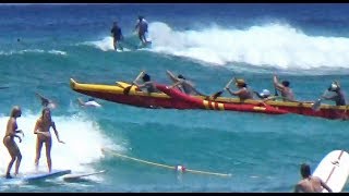 Waikiki Outrigger Regatta  Wahine Races [upl. by Beller]