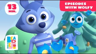 Beadies — Collection of episodes — 3 Episodes with Wolfy — Nursery Cartoons for Development [upl. by Ahar743]