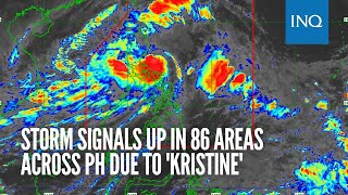 Storm signals up in 86 areas across PH due to Kristine [upl. by Shien]