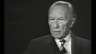 Konrad Adenauer ueber Juden und Wiedergutmachung [upl. by Ettevy]