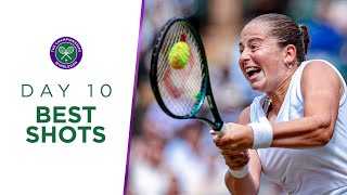 Ostapenko Fritz and some outrageous doubles  Best Shots  Day Ten  Wimbledon 2024 [upl. by Rossner]