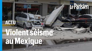 Le Mexique frappé par un violent séisme pour la 3e fois un 19 septembre [upl. by Plante814]