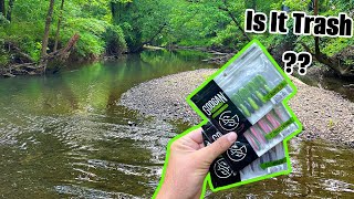 Creek Fishing with New GOOGAN BAITS [upl. by Aicetal668]