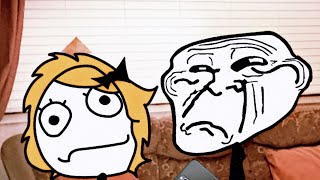 Trollface and Derpina Find Something [upl. by Nohtan470]