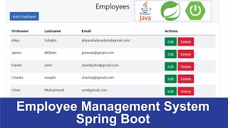 Employee Management System with Spring Boot and Spring Data JPA Full Course [upl. by Chobot376]