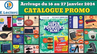 catalogue LECLERC du 16 au 27 janvier ✅ Arrivage du jour🔥 chasse aux promos maison cuisine publicité [upl. by Lyrem]