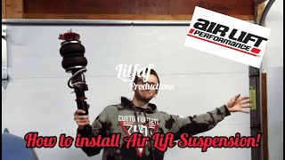 HOW TO INSTALL AIRLIFT SUSPENSION  G35350z [upl. by Ellehcal]