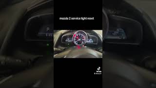 mazda 2 service light reset [upl. by Annoled]