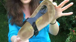 Birkenstock Gizeh BirkoFlor Sandal Review by Blair from PlanetShoescom [upl. by Herrah]