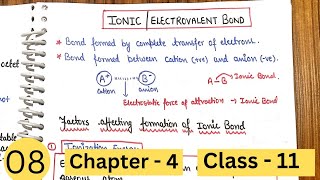 Ionic bond  factors affecting ionic bond  Lattice Energy [upl. by Phippen450]