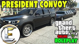 President Convoy  GTA 5 Roleplay  Presidential Tour 3 Bodyguards GTA RP [upl. by Carolynn]