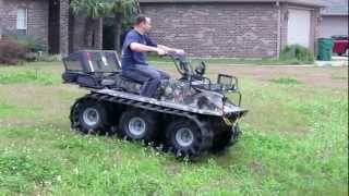 Hoot 6x6 Amphibious ATV with Adair Tracks 1st Run [upl. by Ludba]