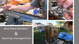 91 Firewood Business Opportunity and Chain Repair [upl. by Pauline467]