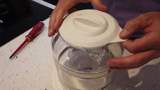 How to assemble the glass jug on a Megahome water distiller [upl. by Aglo]