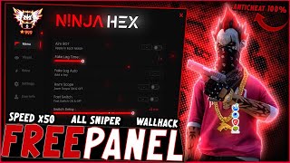 FREE PANEL PC GRATIS OB46 WALLHACK  SPEED  SNIPER LIFETIME FREE FIRE 🎁 ANTI BAN 100  NINJA HEX [upl. by Guise574]