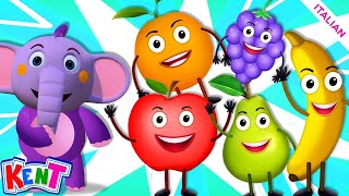 5 frutti carini 🍉  filastrocche per bambini  canzoni per bambini  Kent lelefante [upl. by Eibreh]