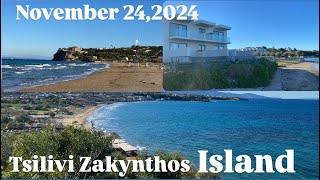 TSILIVI ZAKYNTHOS ISLAND NOVEMBER 242024  Late Upload  Road Trip  Winter 2024 [upl. by Noyahs681]