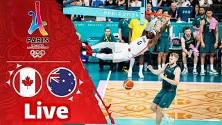 Canada vs Australia Mens Basketball  Live Highlights  2024 Olympics 3072024 [upl. by Obola636]