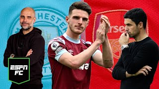 Man City bid for Declan Rice REJECTED Will Arsenal win the race for his signature  ESPN FC [upl. by Kamillah]