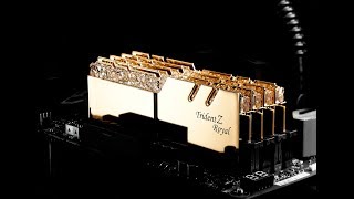 G SKILL Trident Z Royal Series RAM with GOLD and CRYSTALS [upl. by Akenat863]