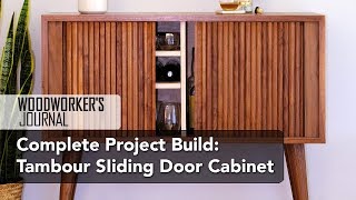 Build a MidCentury Tambour Cabinet  Complete Project Build [upl. by Benita117]